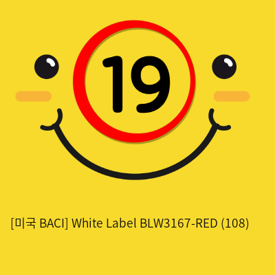 [미국 BACI] White Label BLW3167-RED (108)