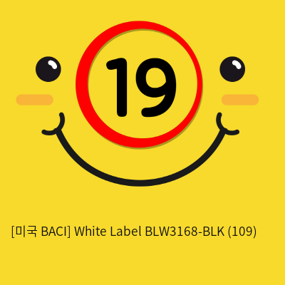 [미국 BACI] White Label BLW3168-BLK (109)