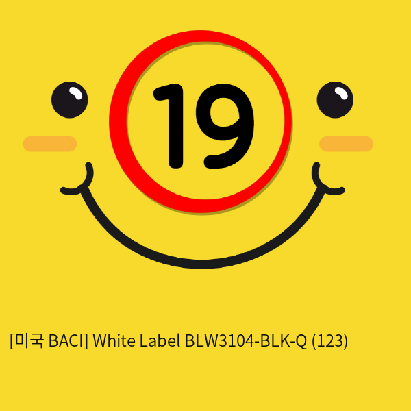 [미국 BACI] White Label BLW3104-BLK-Q (123)